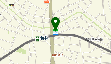 ChargeSPOT ファミリーマート 世田谷若林一丁目店の地図画像