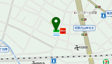 CHARGESPOT(チャージスポット)ファミリーマート 杉並上荻二丁目店の地図画像