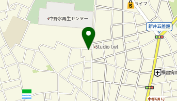ChargeSPOT ファミリーマート 中野新井三丁目店の地図画像