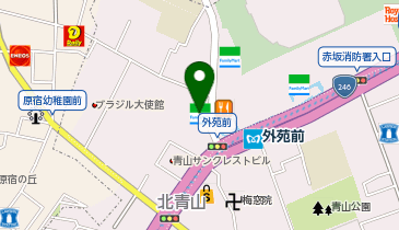 ChargeSPOT ファミリーマート 北青山二丁目店の地図画像