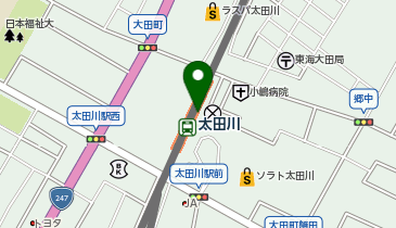 CHARGESPOT(チャージスポット)名古屋鉄道 太田川駅の地図画像