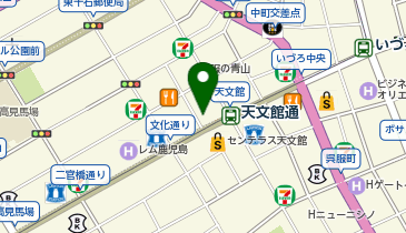CHARGESPOT(チャージスポット)オリエンタルラウンジ 鹿児島の地図画像
