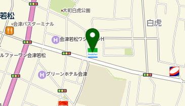 CHARGESPOT(チャージスポット)ファミリーマート 会津白虎店の地図画像