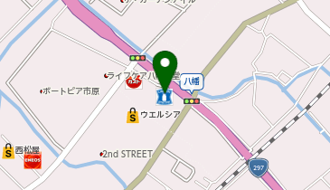 CHARGESPOT(チャージスポット)ローソン 市原八幡店の地図画像