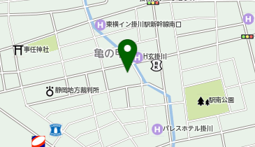 CHARGESPOT(チャージスポット)ファミリーマート 掛川駅南店の地図画像
