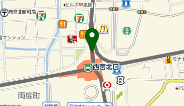 CHARGESPOT(チャージスポット)カラーフィールド 西宮北口店の地図画像