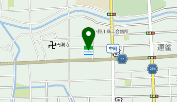 CHARGESPOT(チャージスポット)ファミリーマート 掛川西町店の地図画像