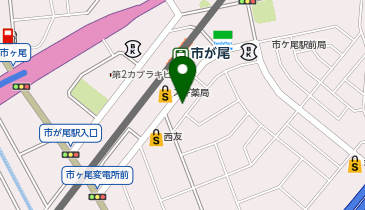 ChargeSPOT ローソン 青葉市ケ尾駅南店の地図画像