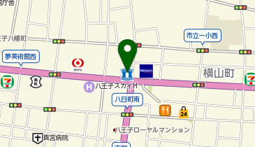 ChargeSPOT ローソン 八王子八日町店の地図画像