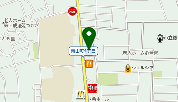 CHARGESPOT(チャージスポット)ローソン 八尾青山店の地図画像