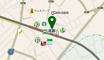 ChargeSPOT ファミリーマート 清瀬駅前店の地図画像
