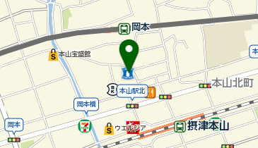 ChargeSPOT ローソン 神戸岡本坂店の地図画像