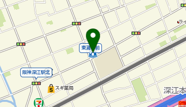 ChargeSPOT ローソン 神戸深江北町二丁目店の地図画像