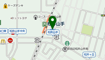 ChargeSPOT ローソン 松井山手駅前店の地図画像