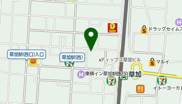 ChargeSPOT ローソン 草加氷川店の地図画像