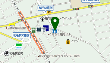 ChargeSPOT ローソン 稲毛駅東口通店の地図画像