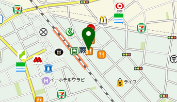 ChargeSPOT ローソン 蕨駅東口店の地図画像