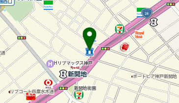 ChargeSPOT ローソン 新開地二丁目店の地図画像