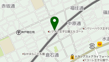 ChargeSPOT ローソン 神戸福住通四丁目店の地図画像