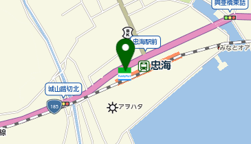 CHARGESPOT(チャージスポット)ファミリーマート JR忠海駅前店の地図画像