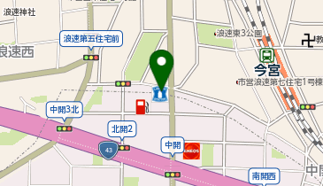 ChargeSPOT ローソン 北開二丁目店の地図画像