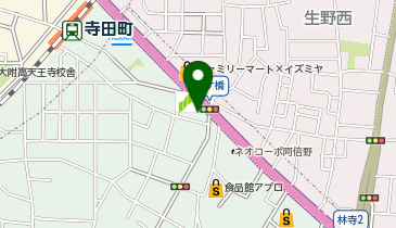 ChargeSPOT ローソン 天王寺町北二丁目店の地図画像
