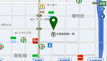 ChargeSPOT ローソン 大阪南船場一丁目店の地図画像