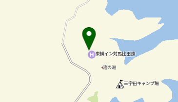 CHARGESPOT(チャージスポット)東横INN 対馬比田勝の地図画像