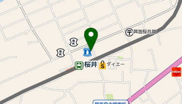 ChargeSPOT ローソン 阪急桜井駅前店の地図画像