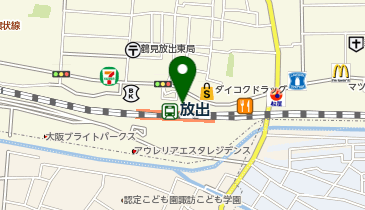 ChargeSPOT ローソン JR放出駅前店の地図画像