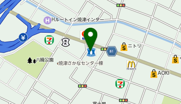 CHARGESPOT(チャージスポット)ローソン 東名焼津インター店の地図画像