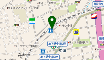 ChargeSPOT ローソン 中津店の地図画像