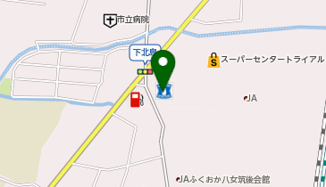 CHARGESPOT(チャージスポット)ローソン 筑後下北島店の地図画像