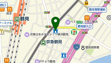 ChargeSPOT ローソン LTF京急鶴見駅前店の地図画像
