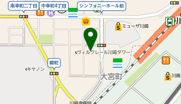 CHARGESPOT(チャージスポット)ローソン LTF川崎駅西口店の地図画像