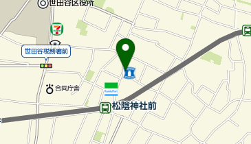 ChargeSPOT ローソン LTF松陰神社駅前店の地図画像