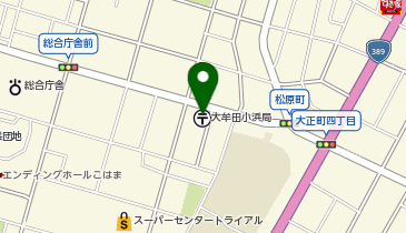 CHARGESPOT(チャージスポット)大牟田小浜郵便局の地図画像