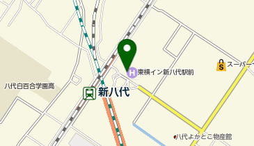 CHARGESPOT(チャージスポット)東横INN 新八代駅前の地図画像