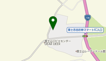 CHARGESPOT(チャージスポット)道の駅 富士吉田の地図画像