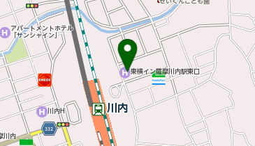 CHARGESPOT(チャージスポット)東横INN 薩摩川内駅東口の地図画像