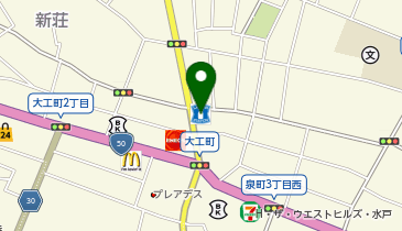 CHARGESPOT(チャージスポット)ローソン 水戸大工町店の地図画像