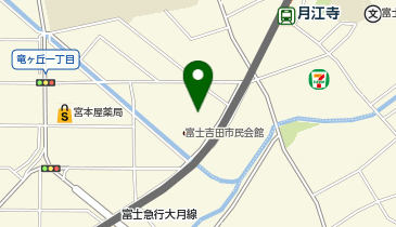 CHARGESPOT(チャージスポット)富士吉田市立図書館の地図画像