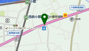 CHARGESPOT(チャージスポット)ローソン 小郡市役所前店の地図画像