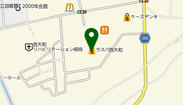 CHARGESPOT(チャージスポット)ラスパ西大和店ゲームコーナーの地図画像