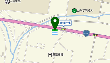 CHARGESPOT(チャージスポット)ファミリーマート 山梨学院大学前店の地図画像