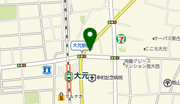CHARGESPOT(チャージスポット)チケットセンター 大元駅前店の地図画像