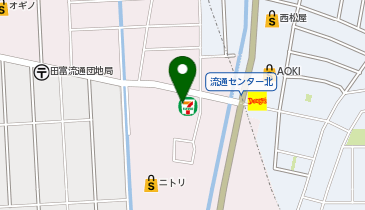 CHARGESPOT(チャージスポット)セブン-イレブン 田富リバーサイド店の地図画像