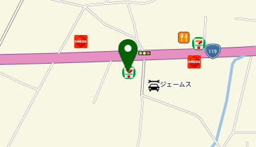 CHARGESPOT(チャージスポット)セブン-イレブン 宇都宮下川俣西店の地図画像