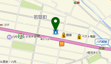 CHARGESPOT(チャージスポット)ローソン 八代旭中央通店の地図画像