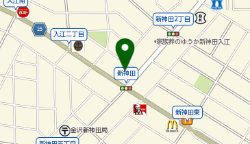 CHARGESPOT(チャージスポット)ファミリーマート 金沢入江一丁目店の地図画像